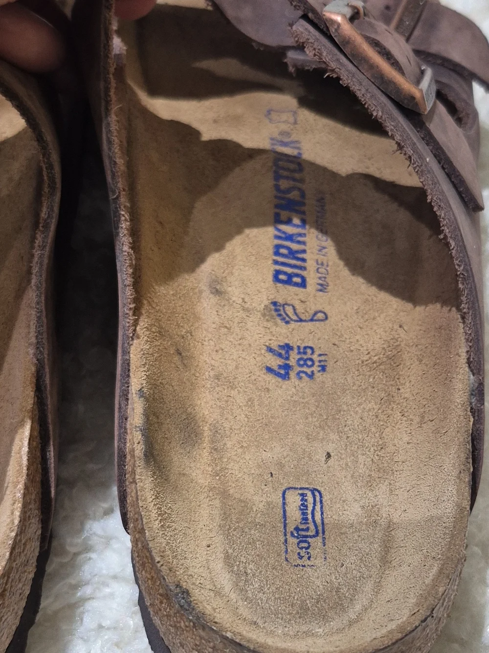 Birkenstock Brown Arizona Two-Strap Leather Sandals